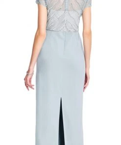 Formal Gowns Adrianna Papell - AP1E203629 Bead Embellished Jewel Evening Gown 8 Formal Gowns Adrianna Papell - AP1E203629 Bead Embellished Jewel Evening Gown