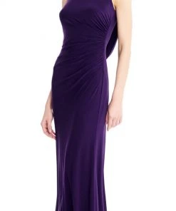 Adrianna Papell - AP1E203781 Embellished Bateau Jersey Sheath Dress