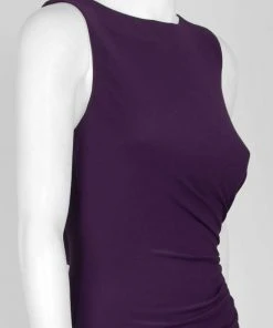 Adrianna Papell - AP1E203781 Embellished Bateau Jersey Sheath Dress