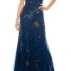 Formal Gowns Adrianna Papell - AP1E205597 V Neck Beaded Long Dress 1 Formal Gowns Adrianna Papell - AP1E205597 V Neck Beaded Long Dress