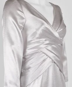Plus Size Dresses Adrianna Papell - AP1E205746 V Neck Satin Fitted Dress 13 Plus Size Dresses Adrianna Papell - AP1E205746 V Neck Satin Fitted Dress