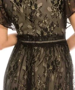 Formal Gowns Adrianna Papell - AP1E205747 Flutter Sleeve V-Neck Dress 13 Formal Gowns Adrianna Papell - AP1E205747 Flutter Sleeve V-Neck Dress