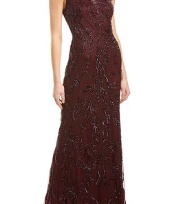 Formal Gowns Adrianna Papell - AP1E205915 Illusion Neckline Beaded Evening Gown