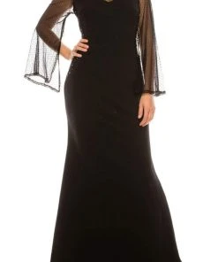 Adrianna Papell - AP1E206256 Bell Sleeve Sheath Dress