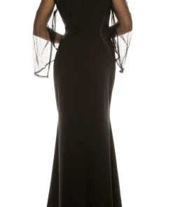 Adrianna Papell - AP1E206256 Bell Sleeve Sheath Dress