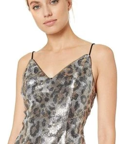 Long Dresses Adrianna Papell - AP1E206282 Sequined Animal Print Top Jumpsuit 8 Long Dresses Adrianna Papell - AP1E206282 Sequined Animal Print Top Jumpsuit