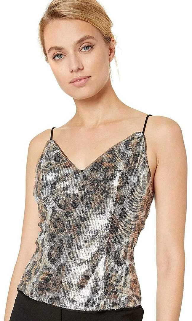 Long Dresses Adrianna Papell - AP1E206282 Sequined Animal Print Top Jumpsuit 5 Long Dresses Adrianna Papell - AP1E206282 Sequined Animal Print Top Jumpsuit