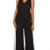 Adrianna Papell - AP1E206320 Embellished V Neck Jumpsuit 2 Adrianna Papell - AP1E206320 Embellished V Neck Jumpsuit