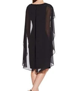 Cocktail Dresses Adrianna Papell - AP1E206417 Knee Length Beaded Soutache Dress