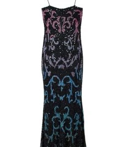 Formal Gowns Adrianna Papell - AP1E206840 Multi-Colored Embellished Sheath Dress 16 Formal Gowns Adrianna Papell - AP1E206840 Multi-Colored Embellished Sheath Dress