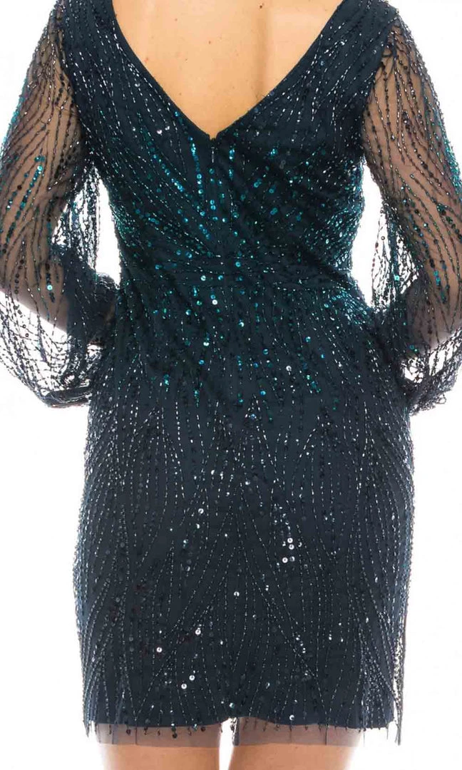 Adrianna Papell - AP1E206864 Beaded Cocktail Dress 7 Adrianna Papell - AP1E206864 Beaded Cocktail Dress