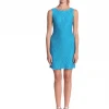 Adrianna Papell - Bateau Neck Lace Sheath Dress 41871750
