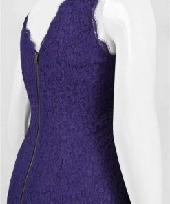 Adrianna Papell - Bateau Neck Lace Sheath Dress 41871750