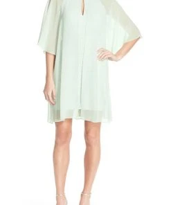 Adrianna Papell - Chiffon Overlay Tent Dress 12261960