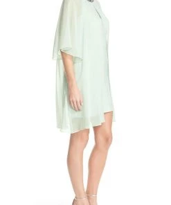 Adrianna Papell - Chiffon Overlay Tent Dress 12261960 8 Adrianna Papell - Chiffon Overlay Tent Dress 12261960