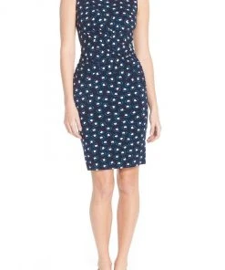 Adrianna Papell - Cross Pleated Dress 15247380