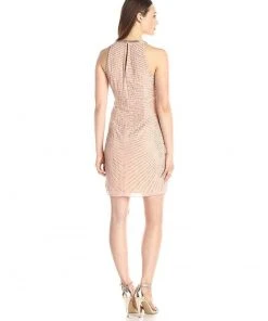 Cocktail Dresses Adrianna Papell - Embellished Halter Neck Dress 41918090 5 Cocktail Dresses Adrianna Papell - Embellished Halter Neck Dress 41918090
