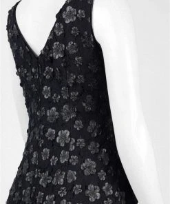 Adrianna Papell - Floral Faux Leather Dress AP1E200023 Cocktail Dresses