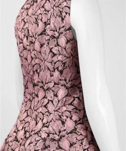 Adrianna Papell - Floral Print Jacquard Short Dress 15252820