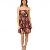 Adrianna Papell - Floral Print Lace Sleeveless Short Dress 41907160 Cocktail Dresses