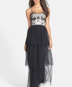 Formal Gowns Adrianna Papell - Floral Sweetheart A-line Dress 231M52830