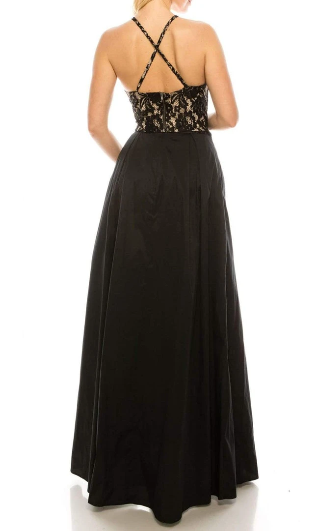 Adrianna Papell - MN2E200991 Two-Piece Halter Dress Formal Gowns 4 Adrianna Papell - MN2E200991 Two-Piece Halter Dress Formal Gowns