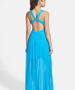 Adrianna Papell - Pleated Bodice Chiffon Dress 231M55220 8 Adrianna Papell - Pleated Bodice Chiffon Dress 231M55220