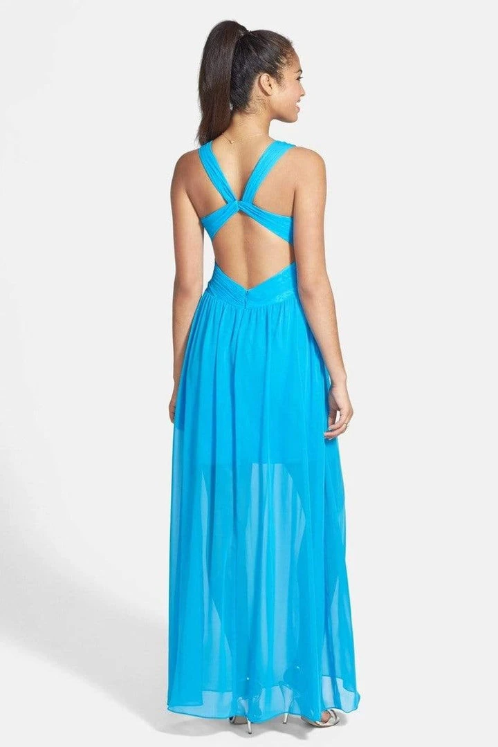 Adrianna Papell - Pleated Bodice Chiffon Dress 231M55220 4 Adrianna Papell - Pleated Bodice Chiffon Dress 231M55220