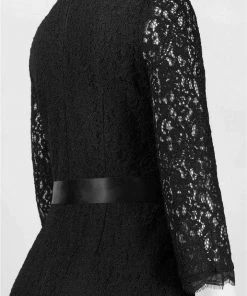 Cocktail Dresses Adrianna Papell - Quarter Length Sleeves Lace Short Dress 41910400 22 Cocktail Dresses Adrianna Papell - Quarter Length Sleeves Lace Short Dress 41910400