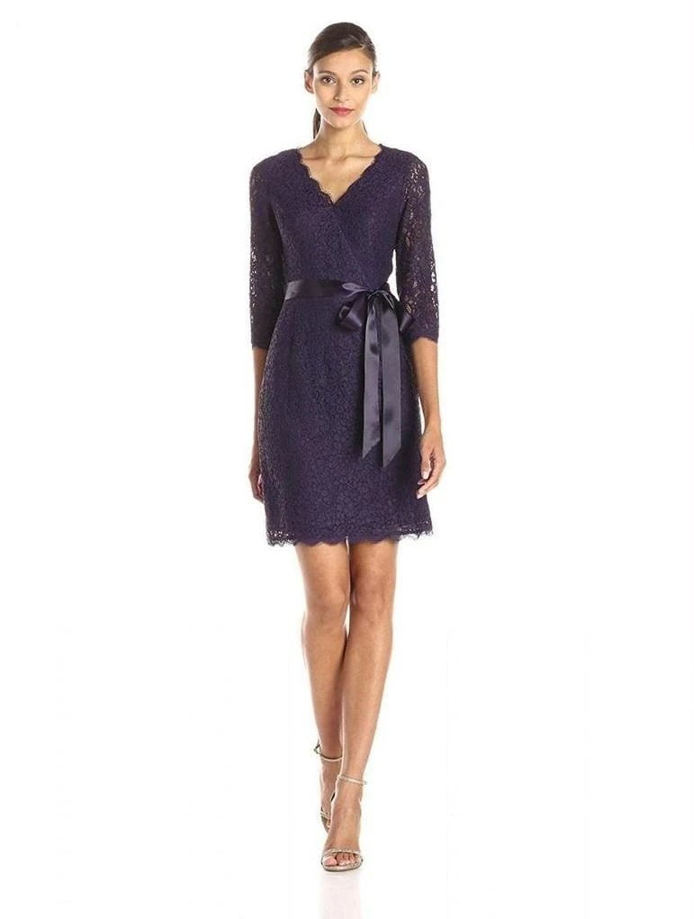 Cocktail Dresses Adrianna Papell - Quarter Length Sleeves Lace Short Dress 41910400 5 Cocktail Dresses Adrianna Papell - Quarter Length Sleeves Lace Short Dress 41910400