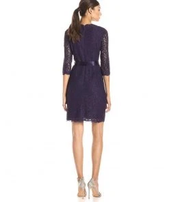 Cocktail Dresses Adrianna Papell - Quarter Length Sleeves Lace Short Dress 41910400 16 Cocktail Dresses Adrianna Papell - Quarter Length Sleeves Lace Short Dress 41910400