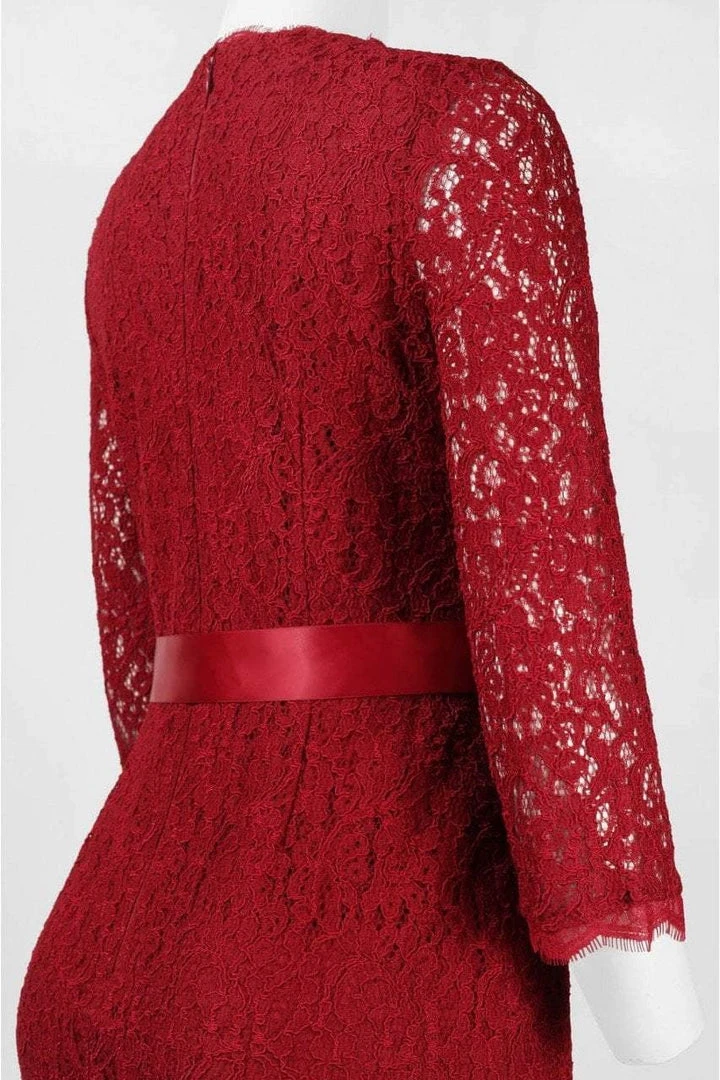 Cocktail Dresses Adrianna Papell - Quarter Length Sleeves Lace Short Dress 41910400 13 Cocktail Dresses Adrianna Papell - Quarter Length Sleeves Lace Short Dress 41910400