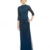 Formal Gowns Adrianna Papell - Quarter Length Sleeves Long Dress AP1E200282