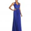 Formal Gowns Adrianna Papell - Ruched Halter Strap Neck Dress 91907460