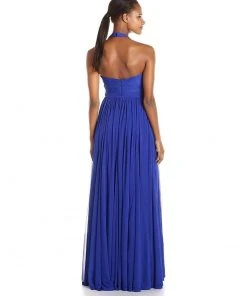 Formal Gowns Adrianna Papell - Ruched Halter Strap Neck Dress 91907460