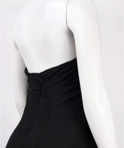 Adrianna Papell - Ruched Jersey Halter Dress 191915320 - 1 Pc Black In Size 4 Available Formal Gowns 7 Adrianna Papell - Ruched Jersey Halter Dress 191915320 - 1 Pc Black In Size 4 Available Formal Gowns