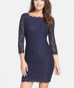 Adrianna Papell - Scalloped Lace Dress 41864782 Cocktail Dresses