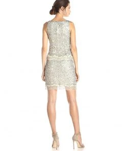 Adrianna Papell - Scalloped Sequins Dress 41912200 Cocktail Dresses