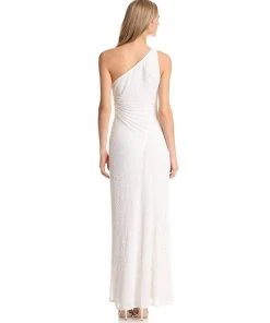 Adrianna Papell - Sequined Asymmetric Dress 91880950