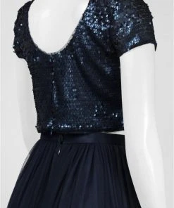 Adrianna Papell - Sequined Long Dress AP1E200722 Formal Gowns