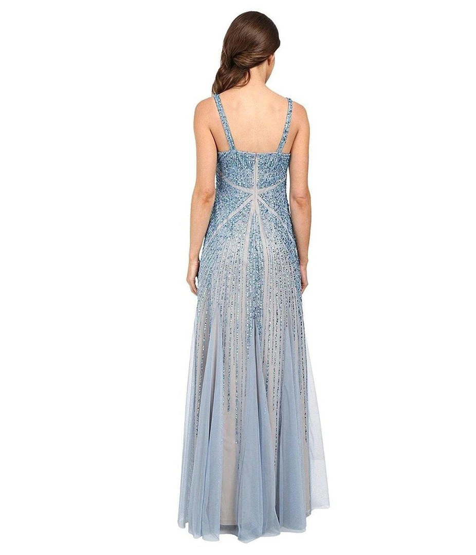 Adrianna Papell - Sleeveless Sequined Dress 91918160 4 Adrianna Papell - Sleeveless Sequined Dress 91918160