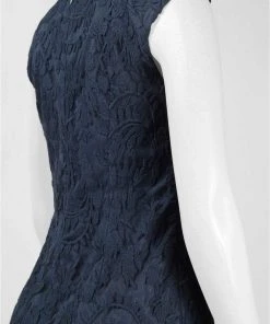 Adrianna Papell - Split V-Neck Lace Dress 15252690 10 Adrianna Papell - Split V-Neck Lace Dress 15252690