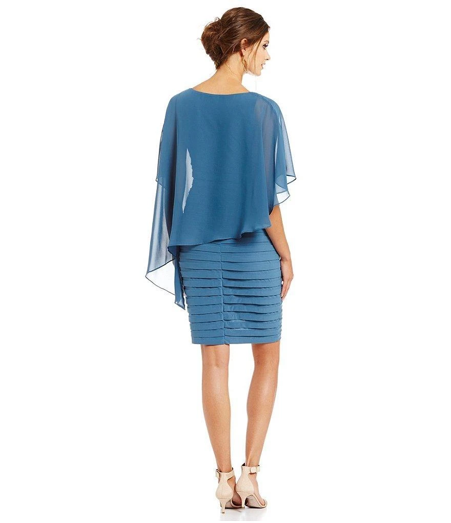 Adrianna Papell - Square Neckline Jersey Dress 11222320 Cocktail Dresses 4 Adrianna Papell - Square Neckline Jersey Dress 11222320 Cocktail Dresses