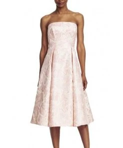 Cocktail Dresses Adrianna Papell - Strapless Floral A-Line Dress 41911800 - 1 Pc Pink In Size 12 Available