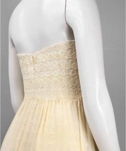 Adrianna Papell - Strapless Lace Dress 231M48940 12 Adrianna Papell - Strapless Lace Dress 231M48940