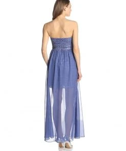 Adrianna Papell - Strapless Lace Dress 231M48940 9 Adrianna Papell - Strapless Lace Dress 231M48940