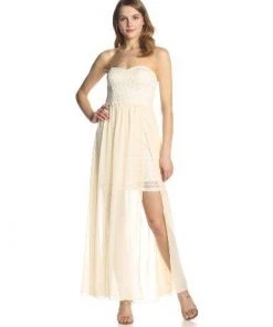 Adrianna Papell - Strapless Lace Dress 231M48940 13 Adrianna Papell - Strapless Lace Dress 231M48940