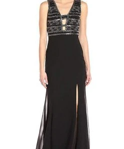 Adrianna Papell - V-Neck Sheath Dress AP1E201342