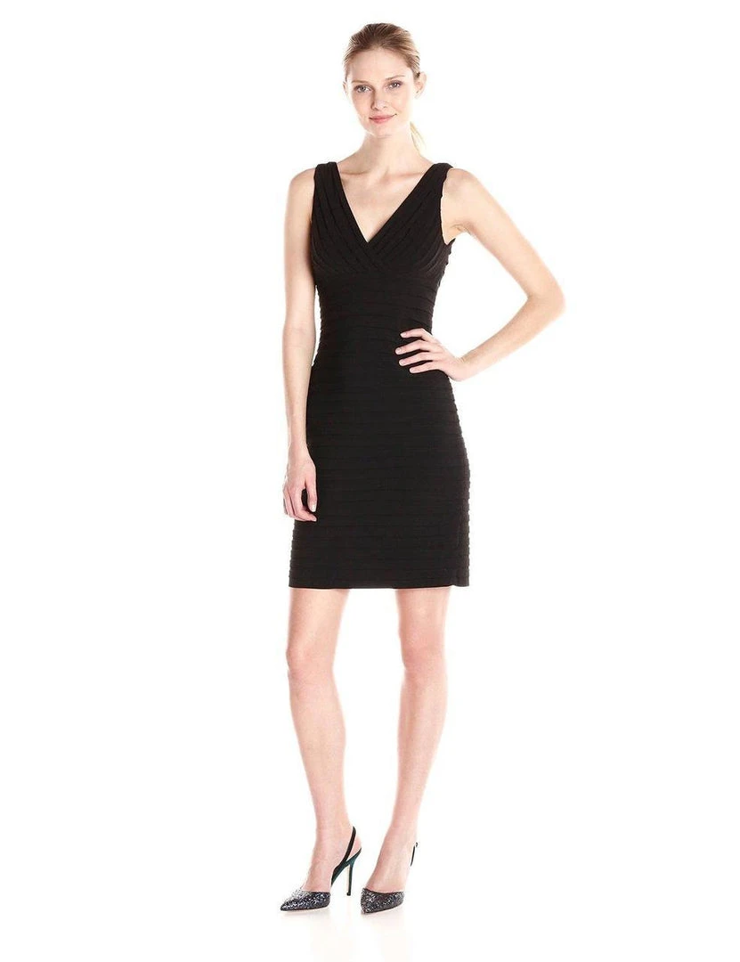 Cocktail Dresses Adrianna Papell - V-Neck Short Jersey Dress 15250560 5 Cocktail Dresses Adrianna Papell - V-Neck Short Jersey Dress 15250560