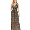 Formal Gowns Adrianna Papell - V-Neckline Embellished Lace Dress 91927460 2 Formal Gowns Adrianna Papell - V-Neckline Embellished Lace Dress 91927460